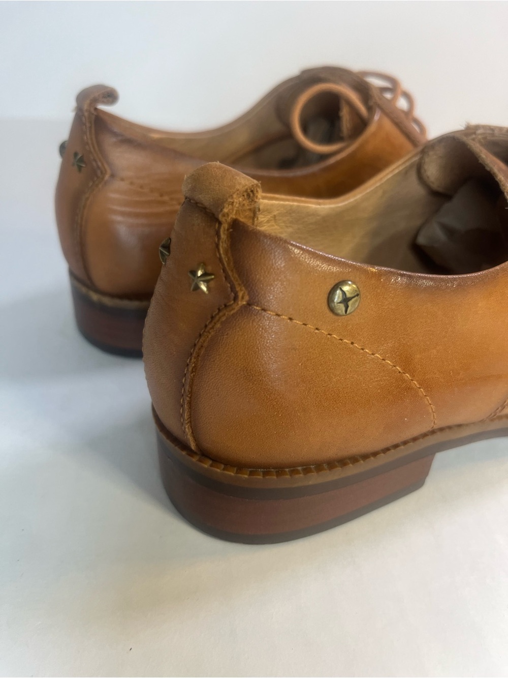 PIKOLINOS Tan Leather Lace-Up Loafers - Picture 10 of 15